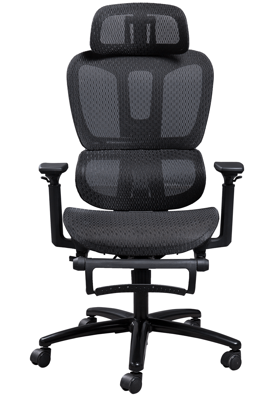 Sedia da ufficio ergonomica in rete con struttura in plastica Sedia in rete dal design classico Sedia da ufficio con poggiatesta regolabile con poggiapiedi