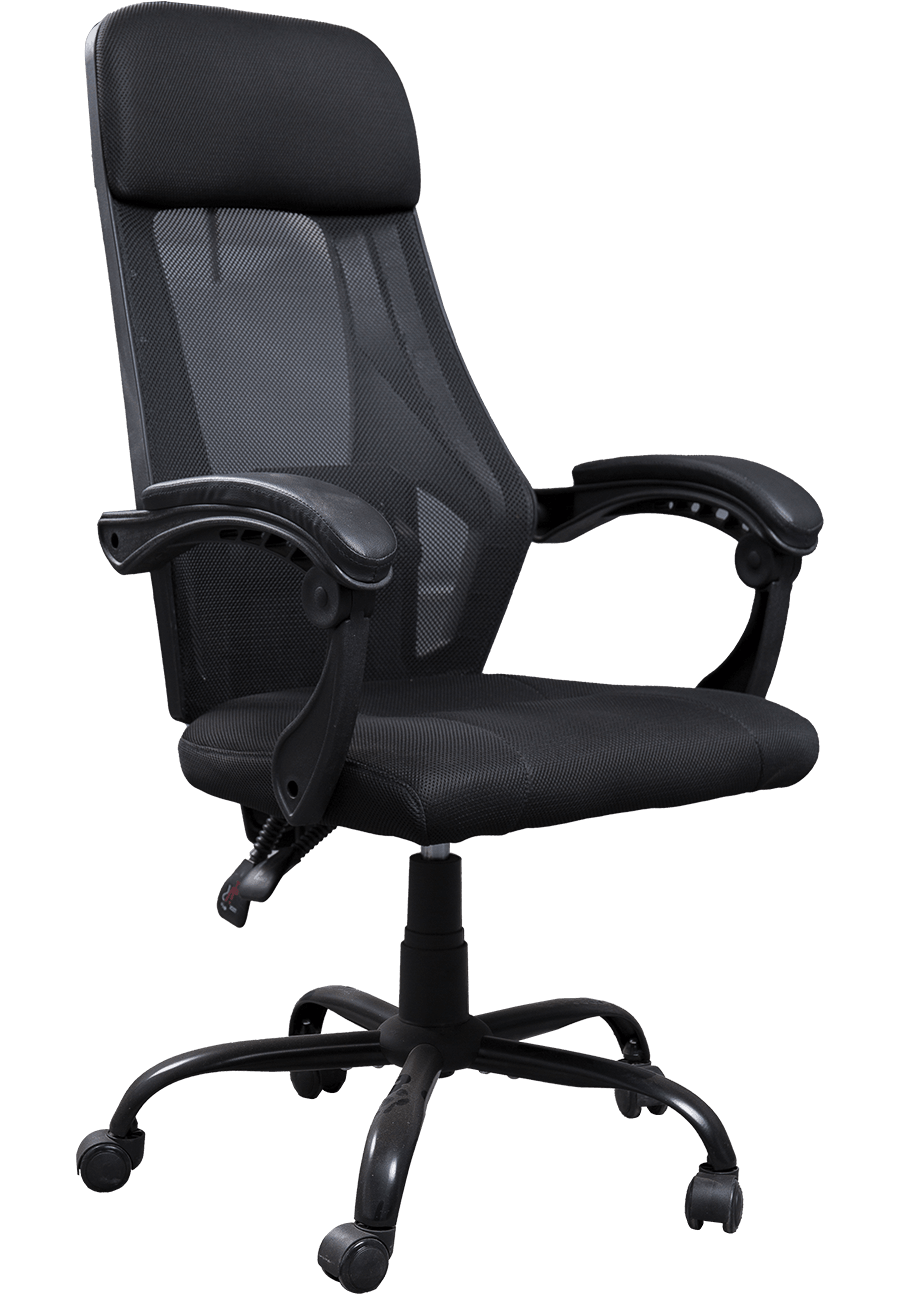 Sedia da ufficio in rete con schienale alto regolabile girevole a 360 gradi Sedia da lavoro ergonomica per personale in tessuto details