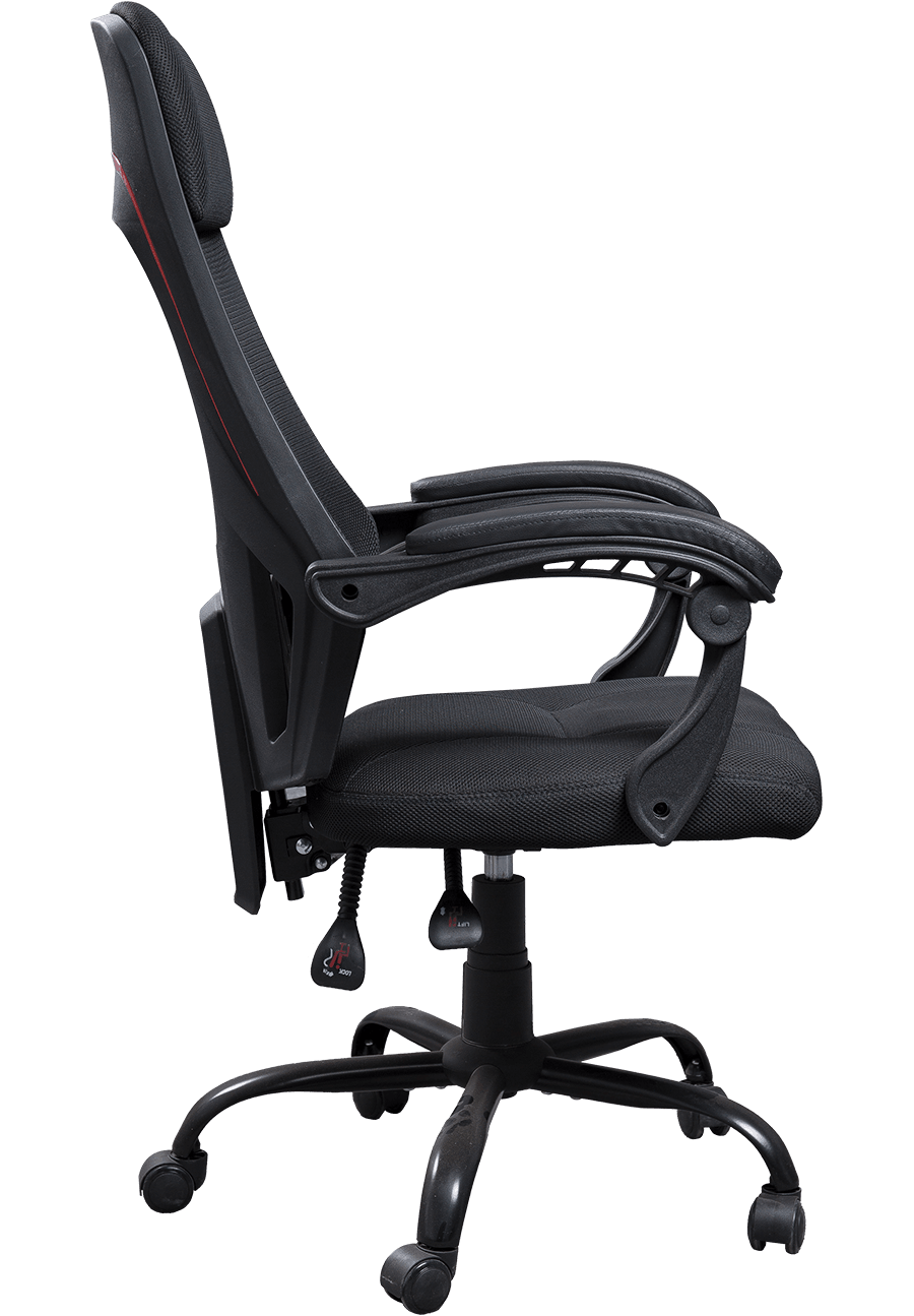 Sedia da ufficio in rete con schienale alto regolabile girevole a 360 gradi Sedia da lavoro ergonomica per personale in tessuto details