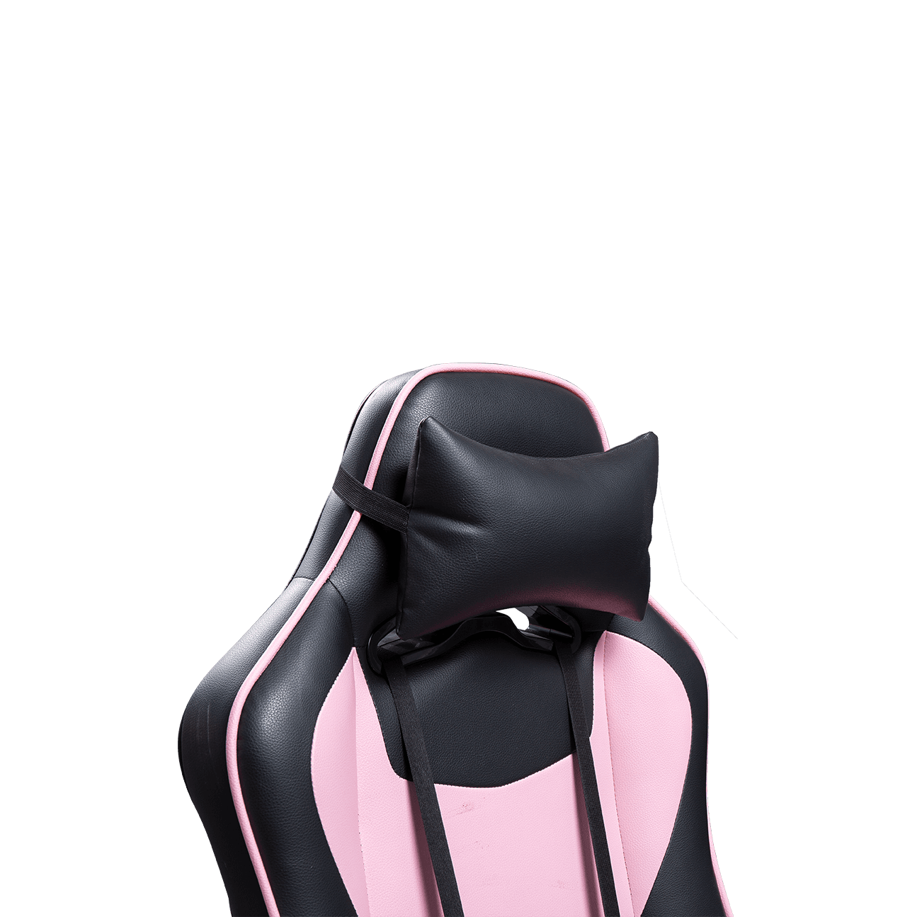 Sedia da gioco con schienale regolabile in altezza per donna e bambino in pelle sintetica nera rosa details